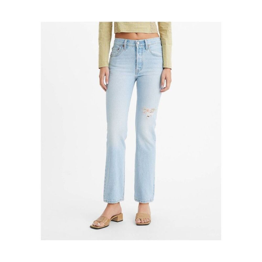 Levi's Women's 501 High-Rise Straight Jeans - She's Crafty 29